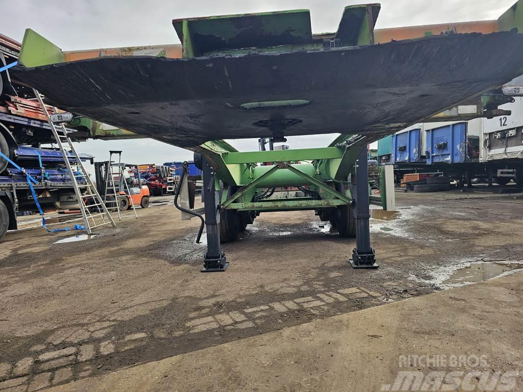 Renders Euro 700 2 axle 20 ft chassis air susp merccedes d Konteyner yari çekiciler