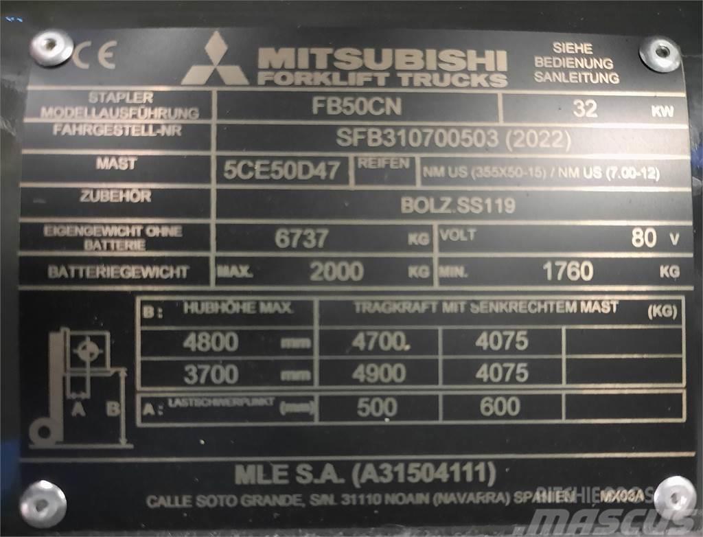 Mitsubishi FB50CN Elektrikli forkliftler