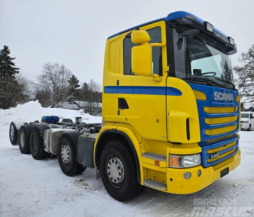 Scania G480 10x4 Valmistuu Metsäkoneenkuljetusautoksi Orman makinesi taşıma kamyonları