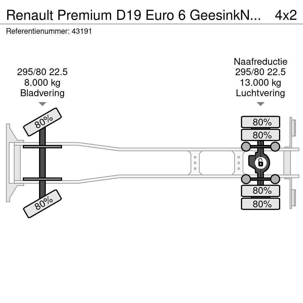 Renault Premium D19 Euro 6 GeesinkNorba MF 300, 16m³ Atik kamyonlari