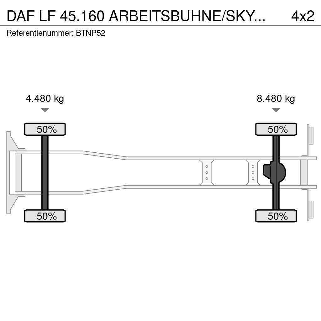 DAF LF 45.160 ARBEITSBUHNE/SKYWORKER/HOOGWERKER!!EURO4 Araç üstü platformlar
