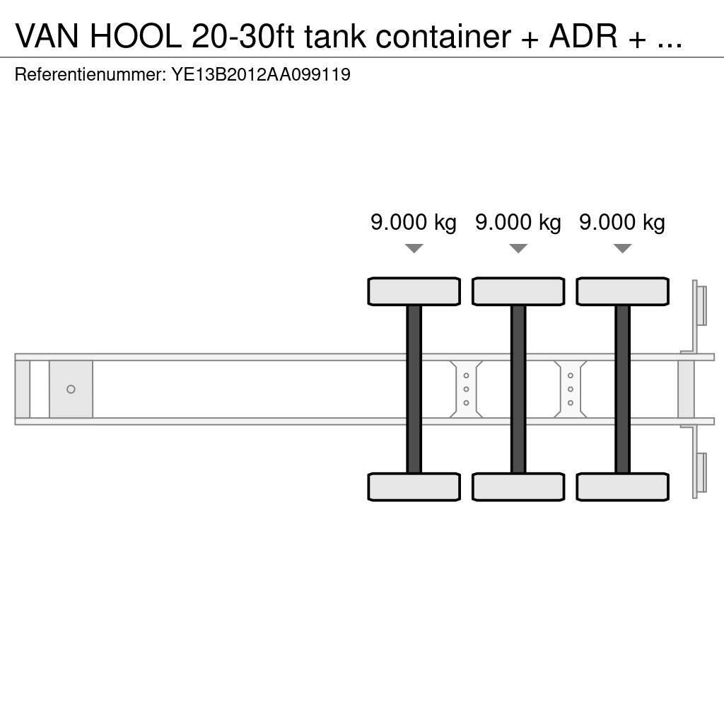 Van Hool 20-30ft tank container + ADR + VERY BEAUTIFUL TRAI Konteyner yari çekiciler
