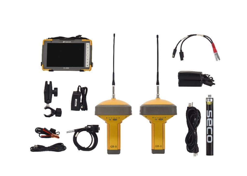 Topcon Dual GR-5 UHF II Base/Rover Kit, FC-5000 & Pocket- Diger parçalar