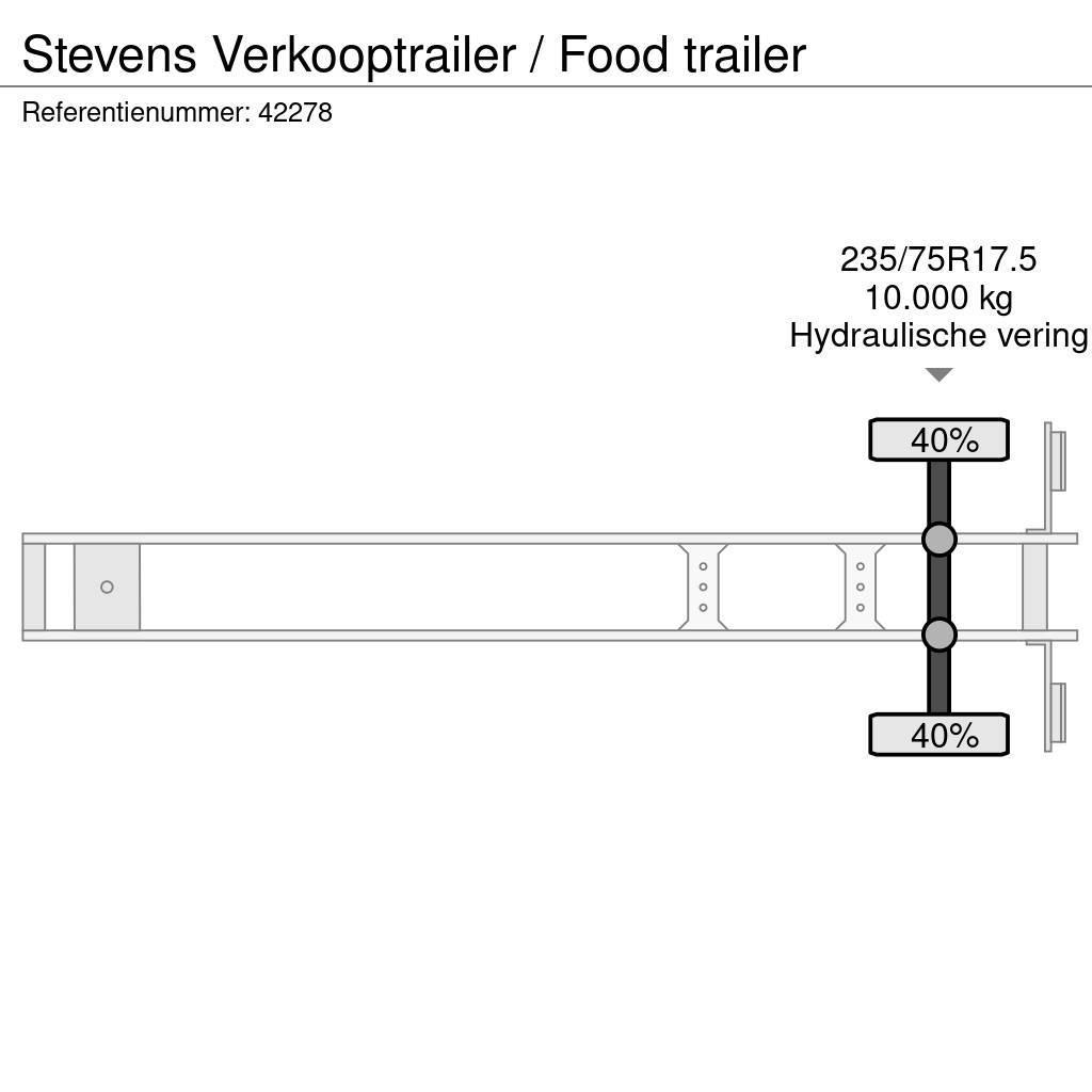 Stevens Verkooptrailer / Food trailer Frigofrik çekiciler
