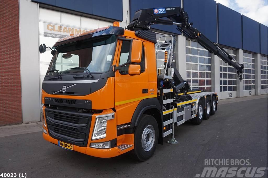 Volvo FM 420 8x2 HMF 28 ton/meter laadkraan Vinçli kamyonlar