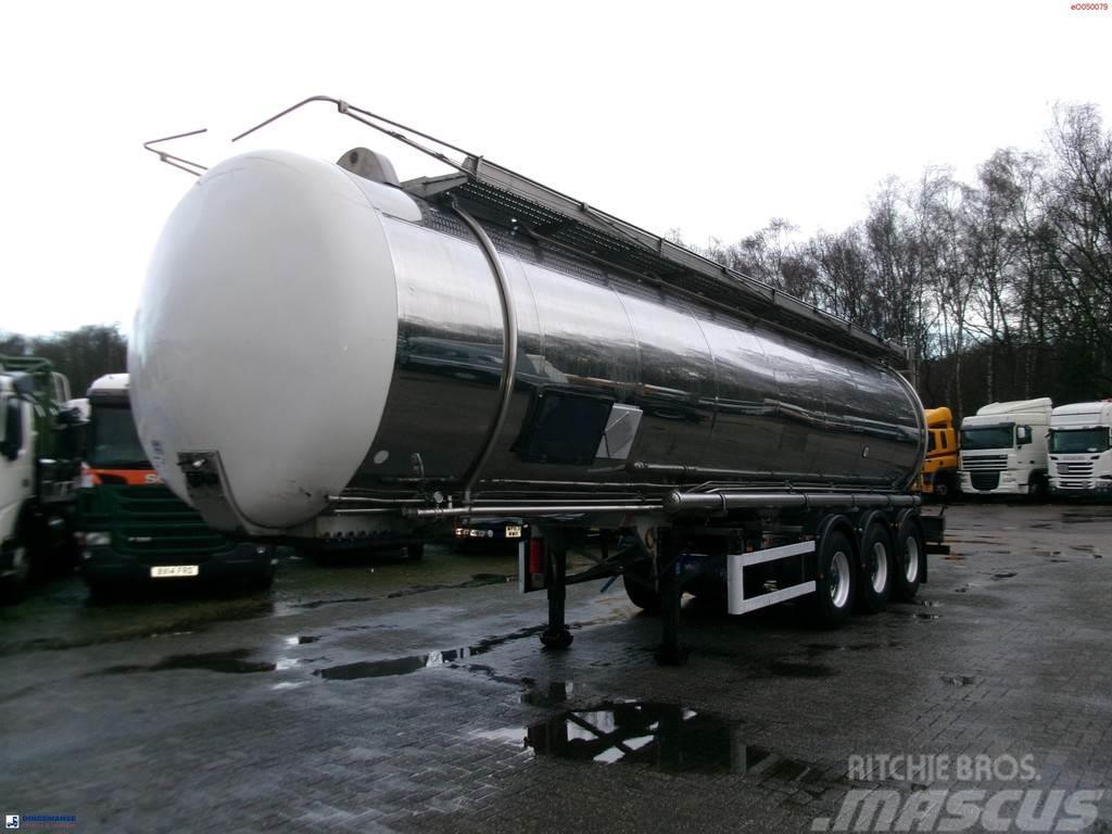 Indox Chemical tank inox L4BH 33.5 m3 / 1 comp Tanker yari çekiciler