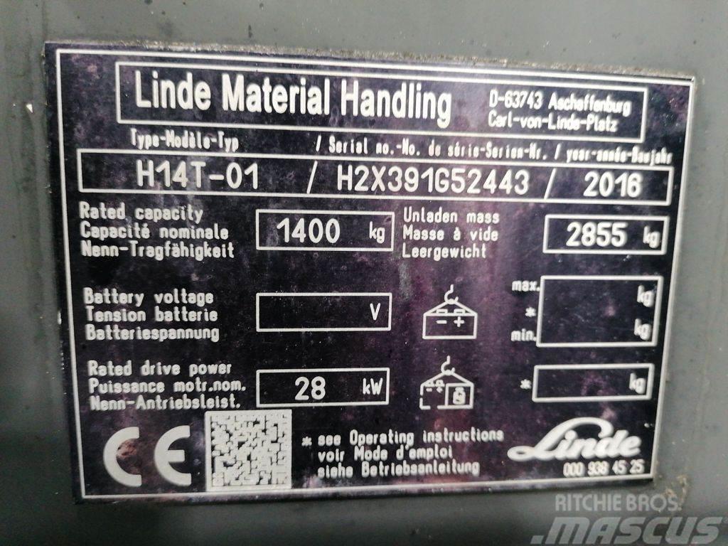 Linde H14T-01 LPG'li forkliftler