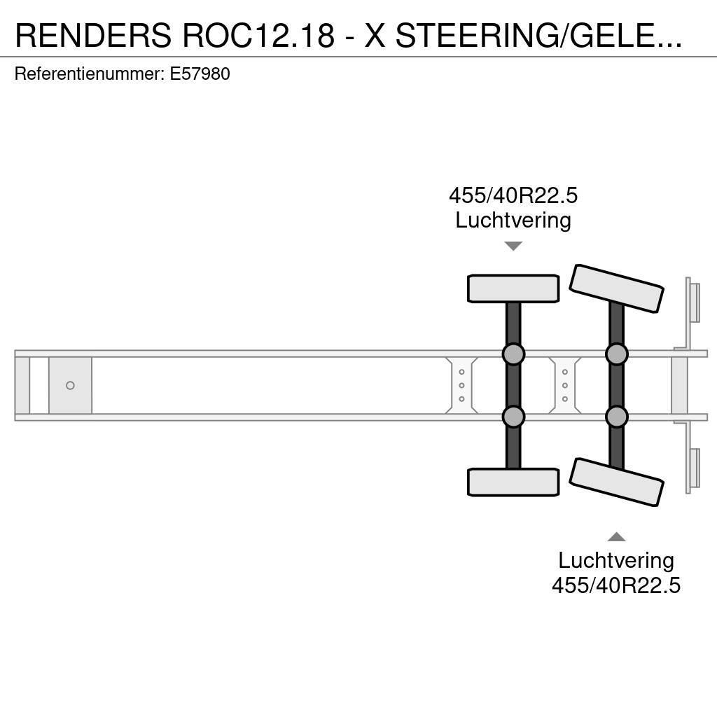 Renders ROC12.18 - X STEERING/GELENKT/GESTUURD Flatbed çekiciler