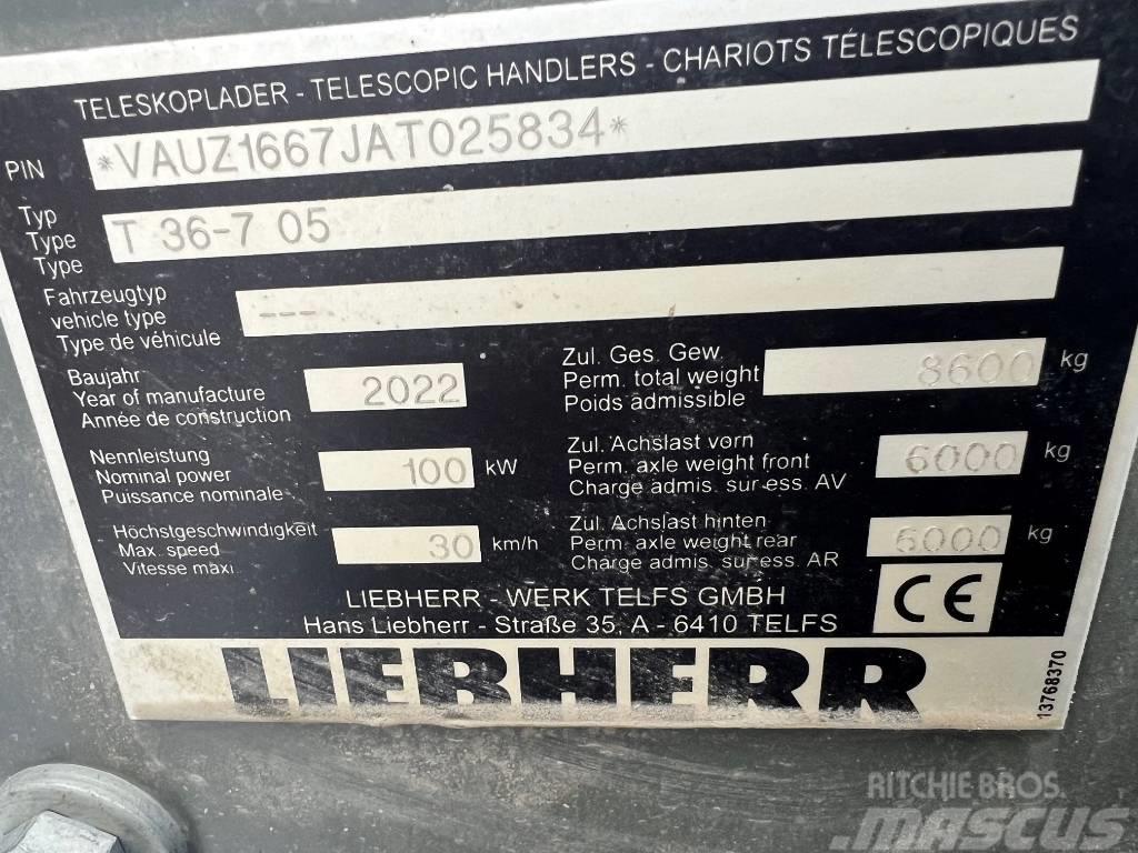 Liebherr T36-7 Teleskopik yükleyiciler