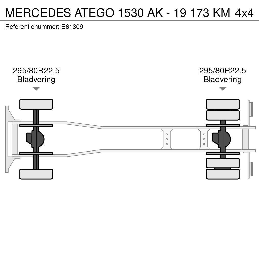 Mercedes-Benz ATEGO 1530 AK - 19 173 KM Römorklar, konteyner
