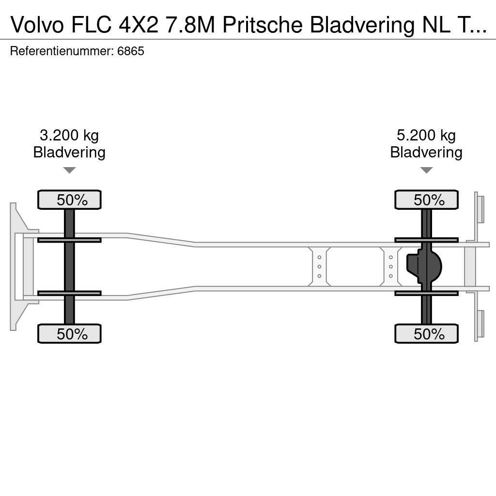 Volvo FLC 4X2 7.8M Pritsche Bladvering NL Truck €3750,- Flatbed kamyonlar
