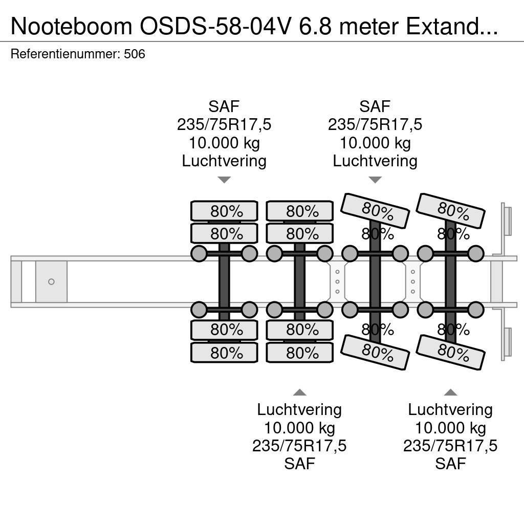 Nooteboom OSDS-58-04V 6.8 meter Extandable! Low loader yari çekiciler
