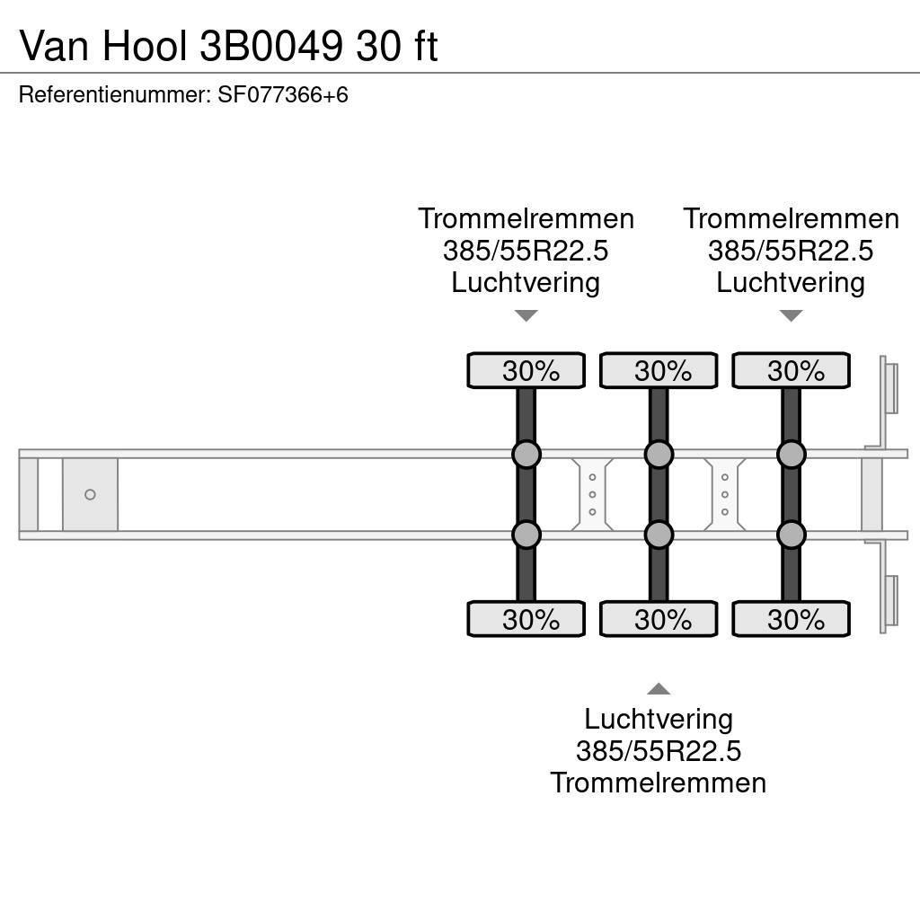 Van Hool 3B0049 30 ft Konteyner yari çekiciler