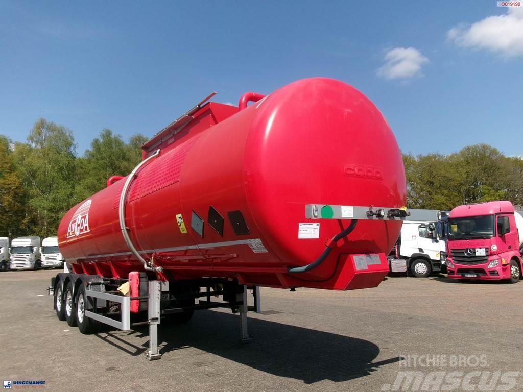 Cobo Bitumen tank inox 34 m3 / 1 comp Tanker yari çekiciler
