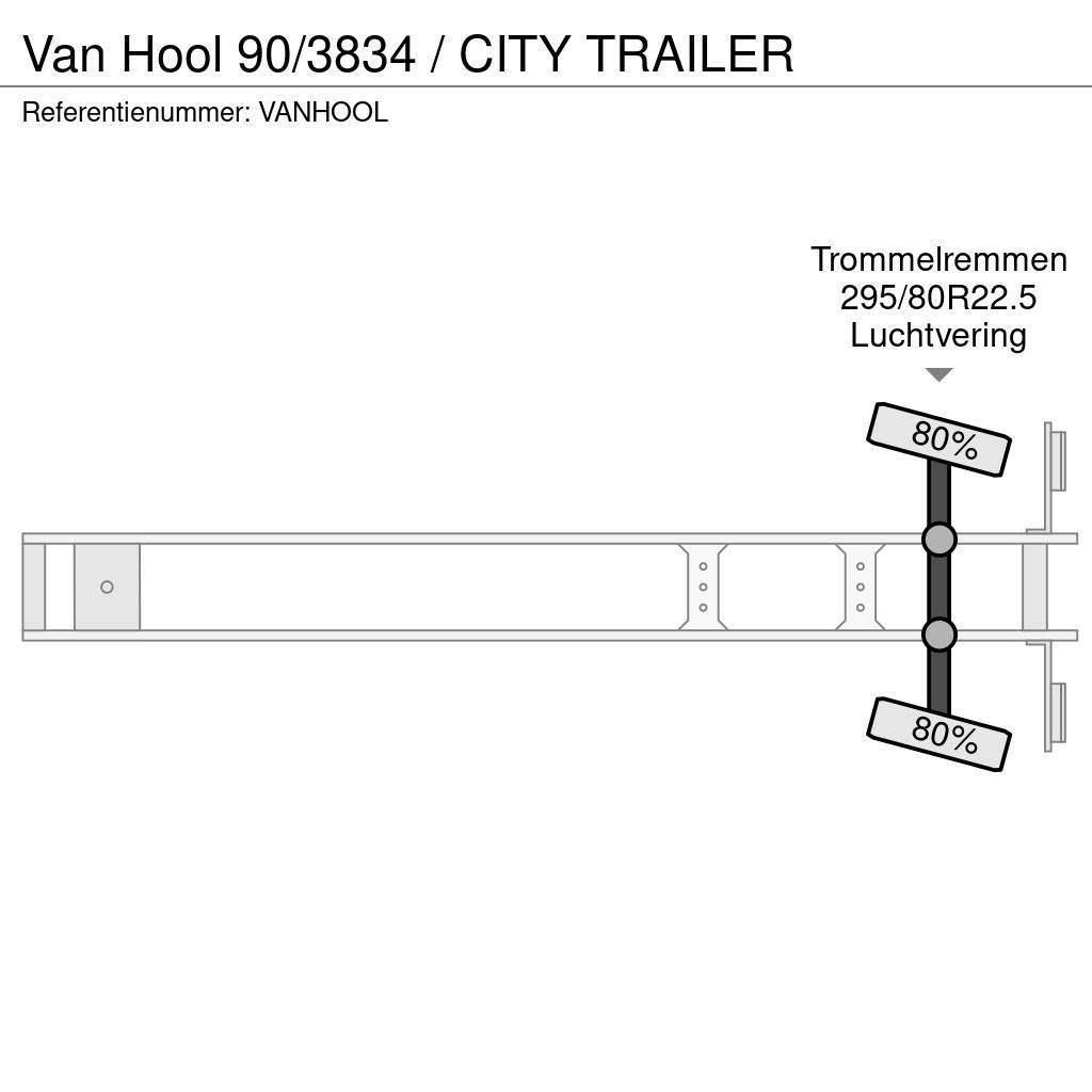 Van Hool 90/3834 / CITY TRAILER Kapali kasa yari römorklar