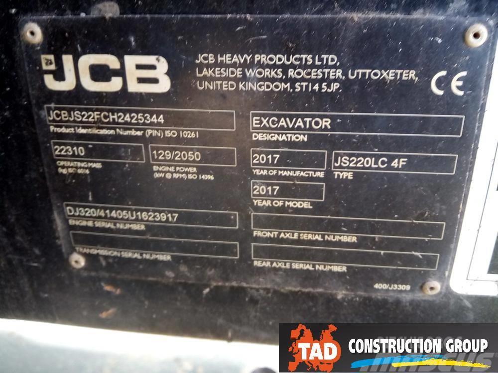 JCB JS 220 LC Paletli ekskavatörler