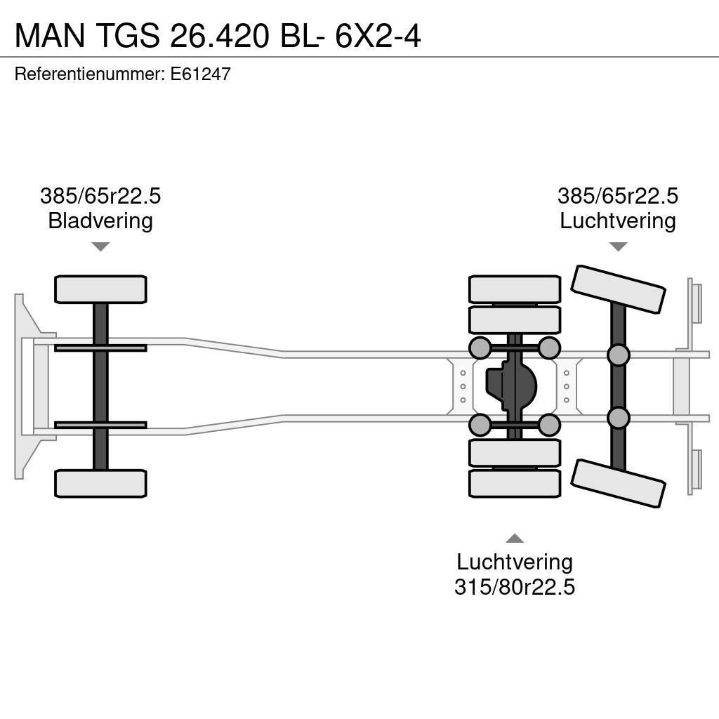 MAN TGS 26.420 BL- 6X2-4 Römorklar, konteyner