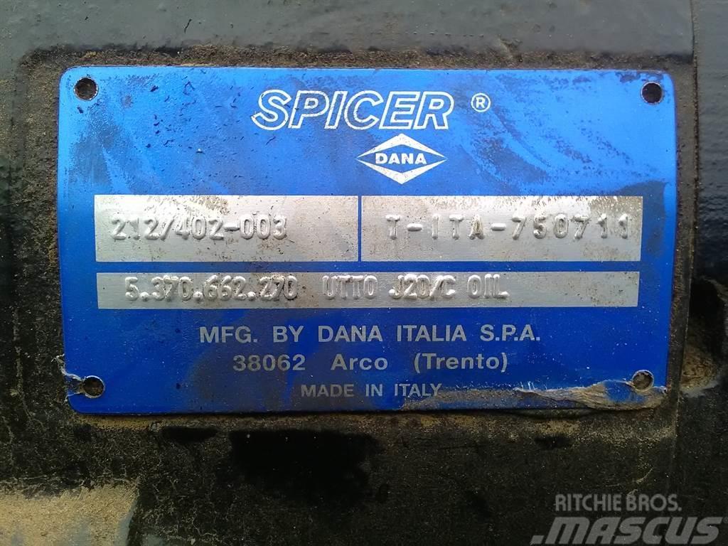 Spicer Dana 212/402-003 - Axle/Achse/As Axles
