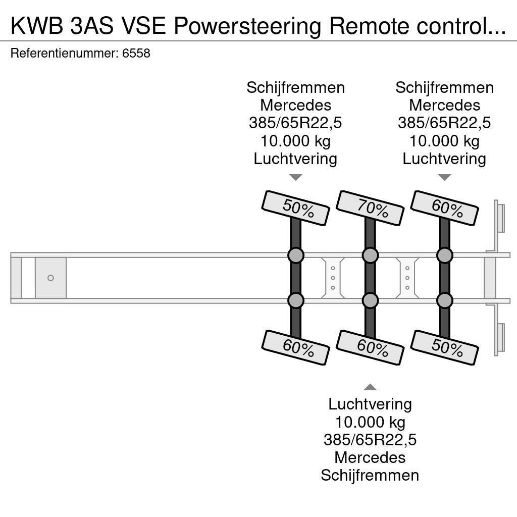  Kwb 3AS VSE Powersteering Remote controlled telesk Flatbed çekiciler