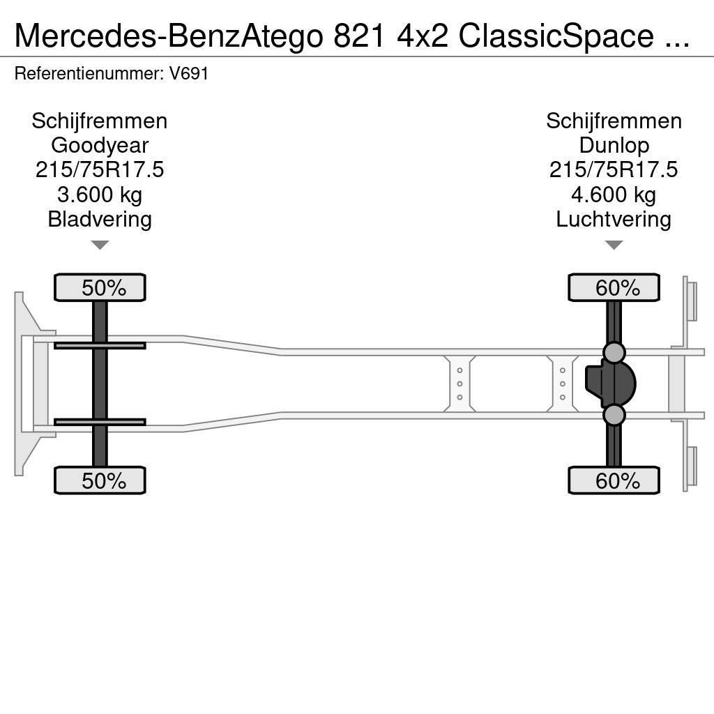Mercedes-Benz Atego 821 4x2 ClassicSpace Euro6 - GeslotenBak 6.0 Kapali kasa kamyonlar