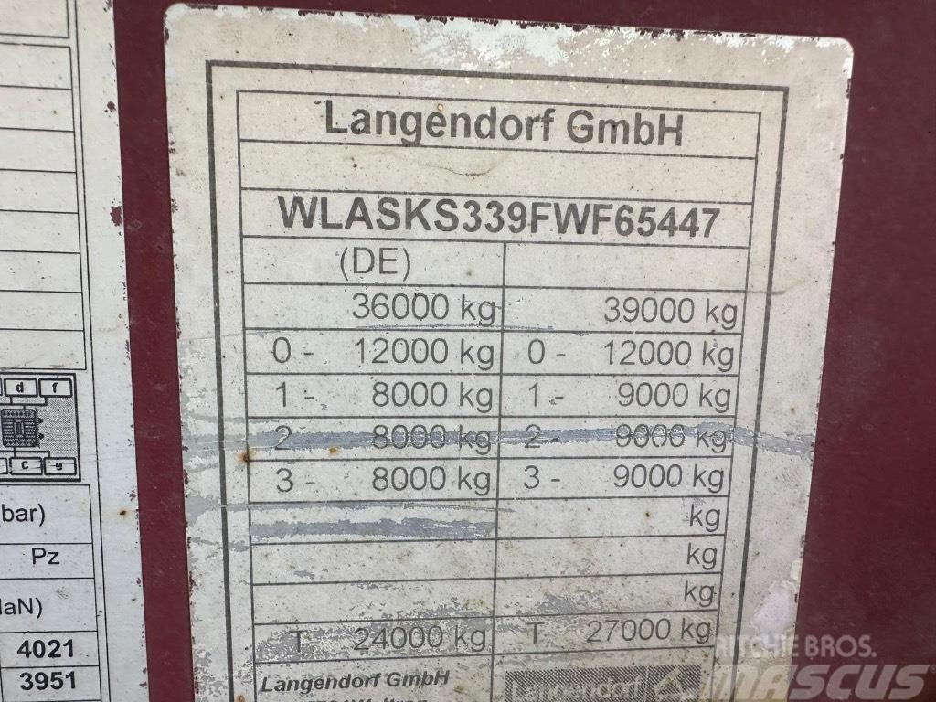 Langendorf 3 akselinen kippipuoliperävaunu Damperli çekiciler