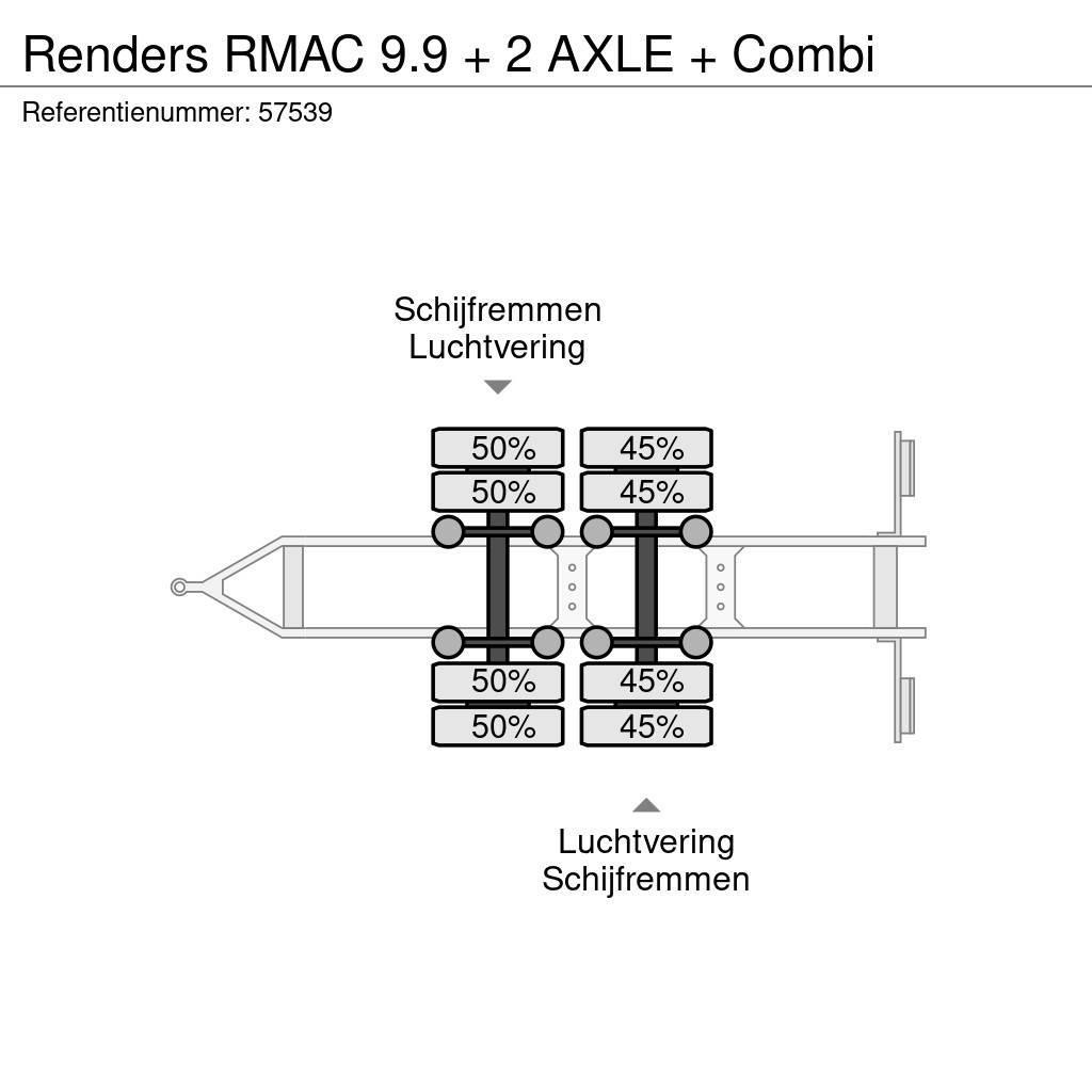 Renders RMAC 9.9 + 2 AXLE + Combi Kapali kasa treylerler