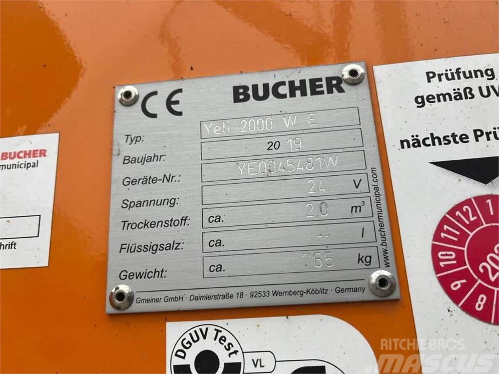Bucher Gmeiner Streuer Streuautomat Yeti 2000 W E Diger yol bakim makinalari