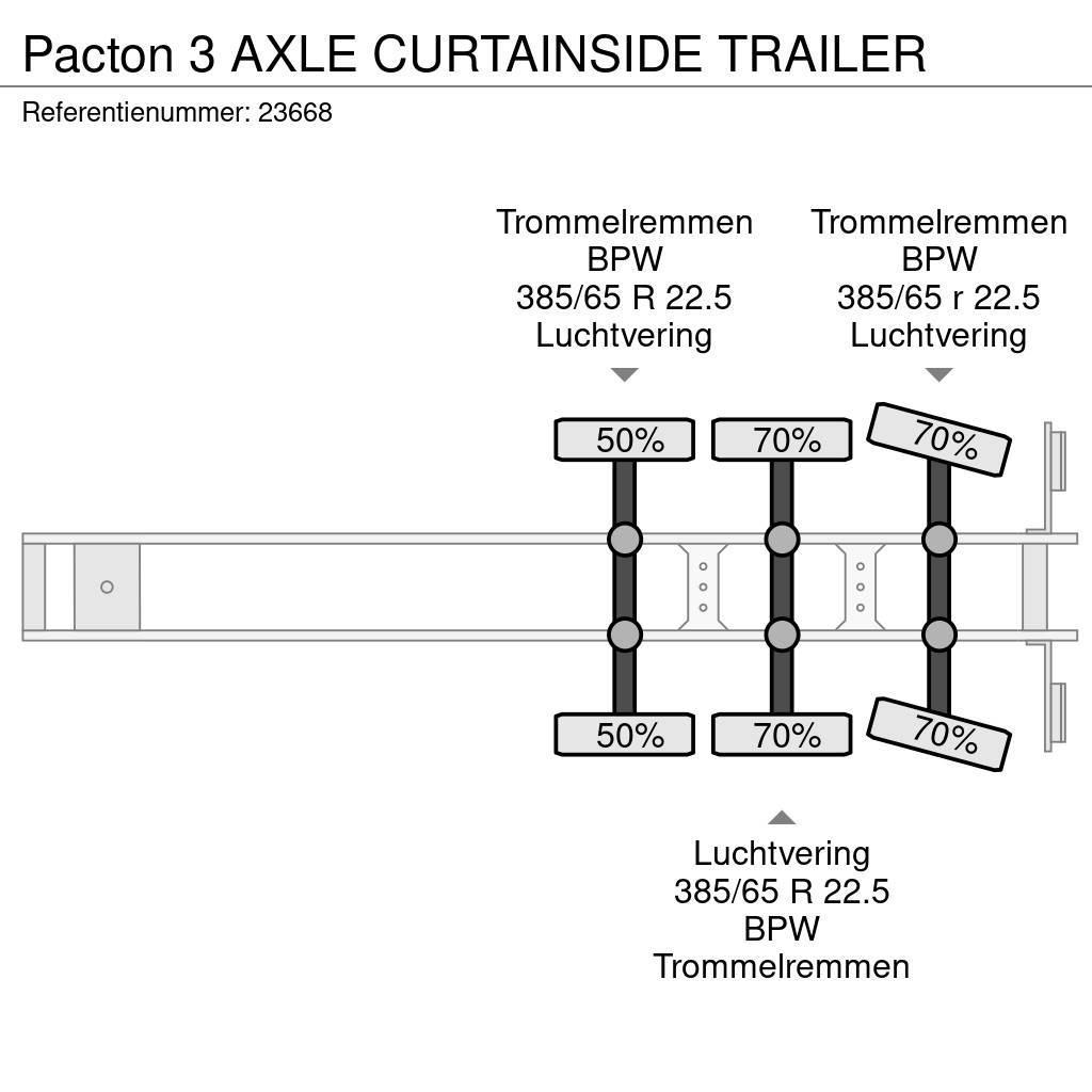 Pacton 3 AXLE CURTAINSIDE TRAILER Diger yari çekiciler