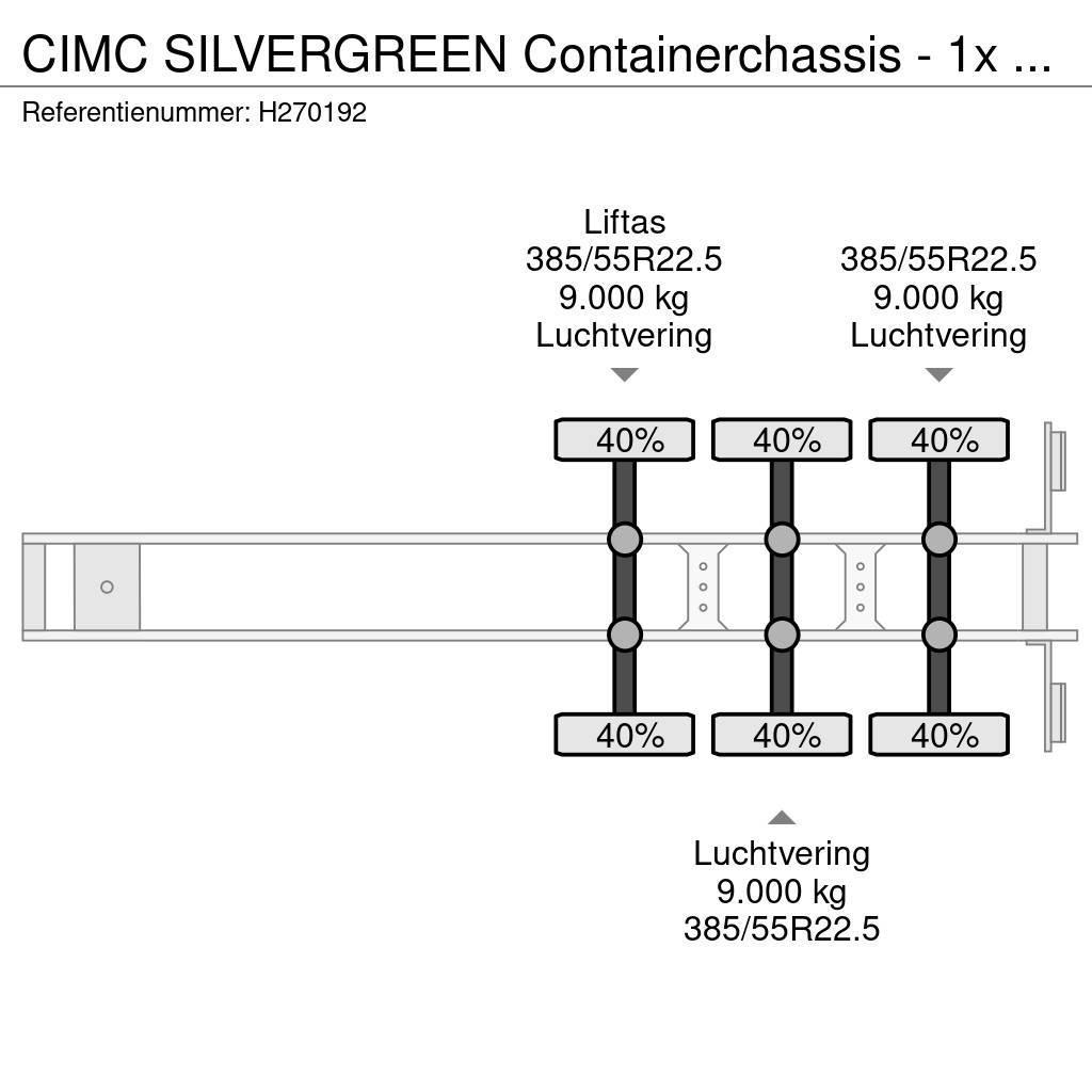 CIMC Silvergreen Containerchassis - 1x 20FT 2x 20FT 1x Konteyner yari çekiciler