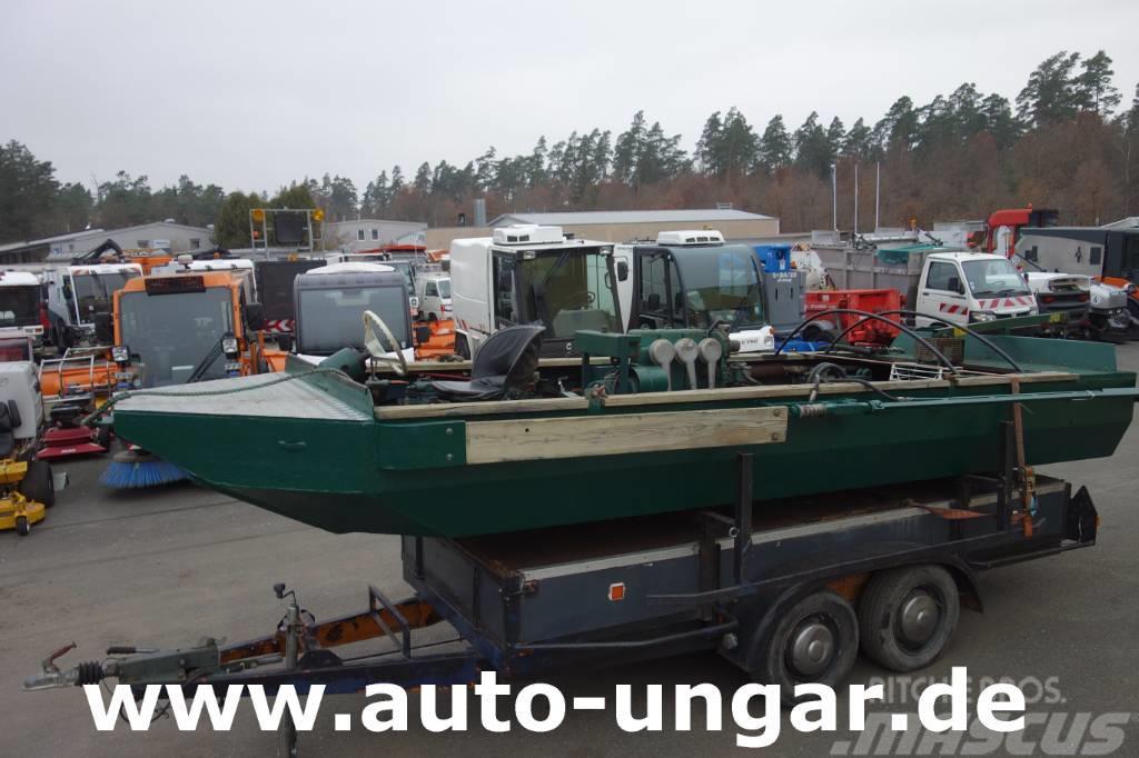 Mulag Mähboot mit Heckmäher Volvo-Penta  Diesel Mulag Sahil temizleme ekipmanları
