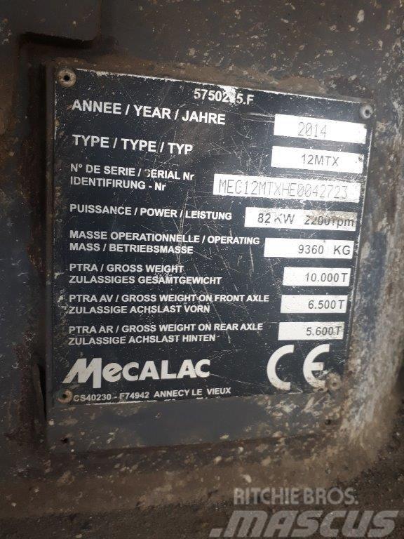 Mecalac 12 M TX Lastik tekerli ekskavatörler