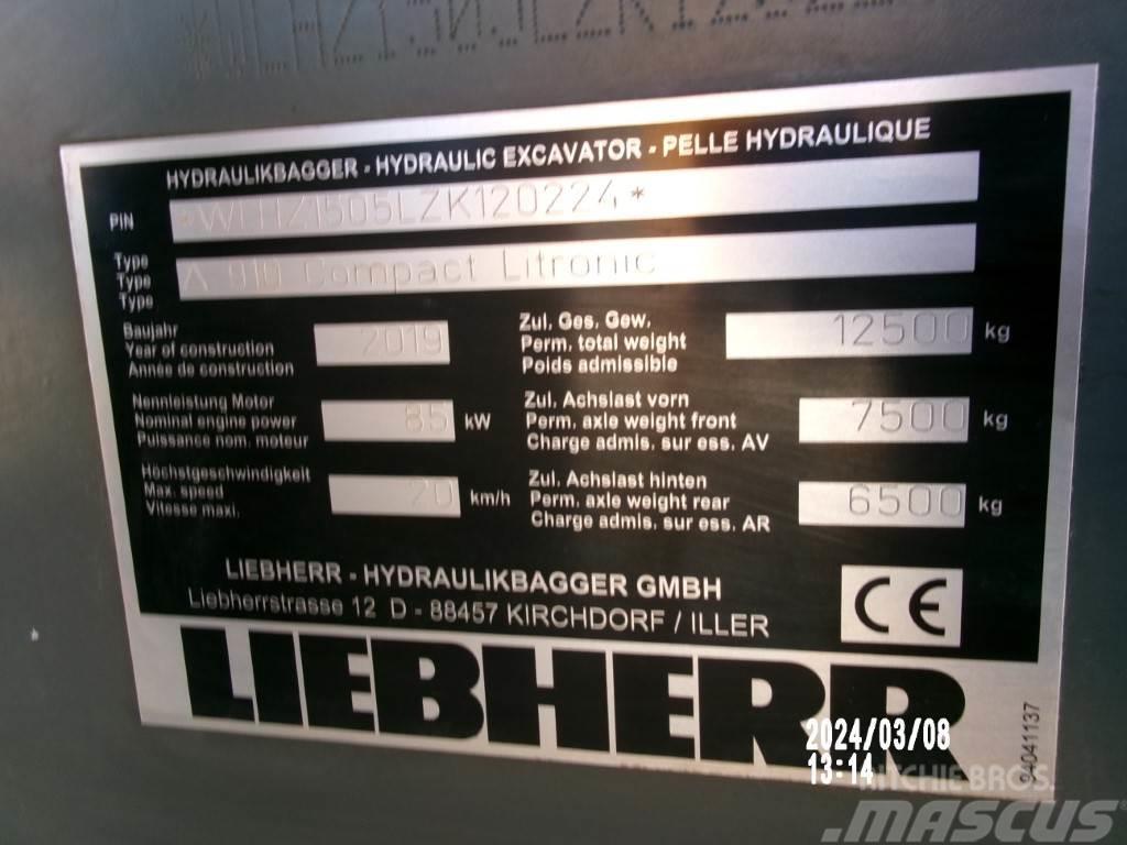Liebherr A 910 Compact Litronic Lastik tekerli ekskavatörler