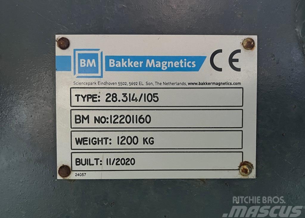 Bakker Magnetics 28.314/105 Çöp ayiklama ekipmanlari