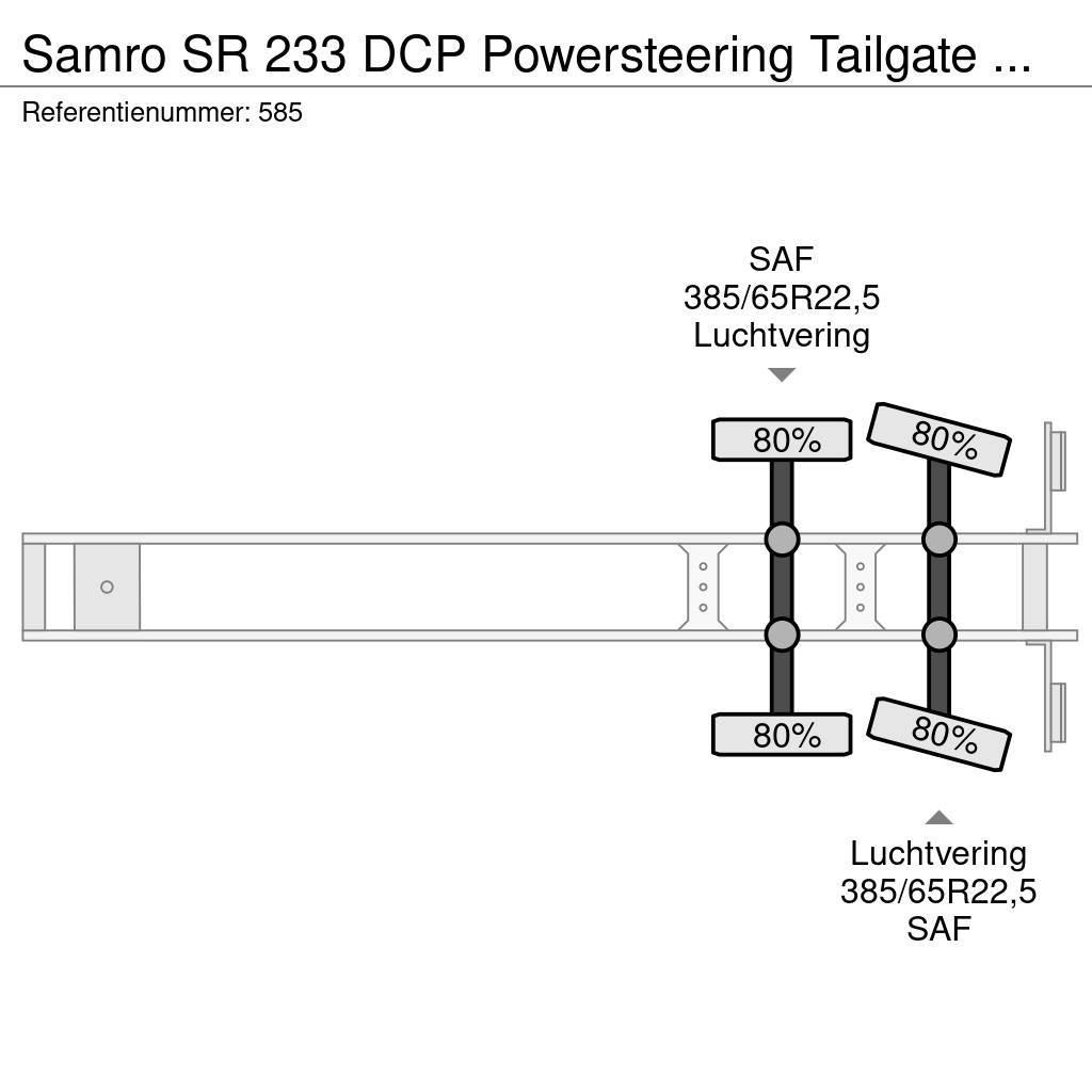 Samro SR 233 DCP Powersteering Tailgate NL Trailer! Kapali kasa yari römorklar