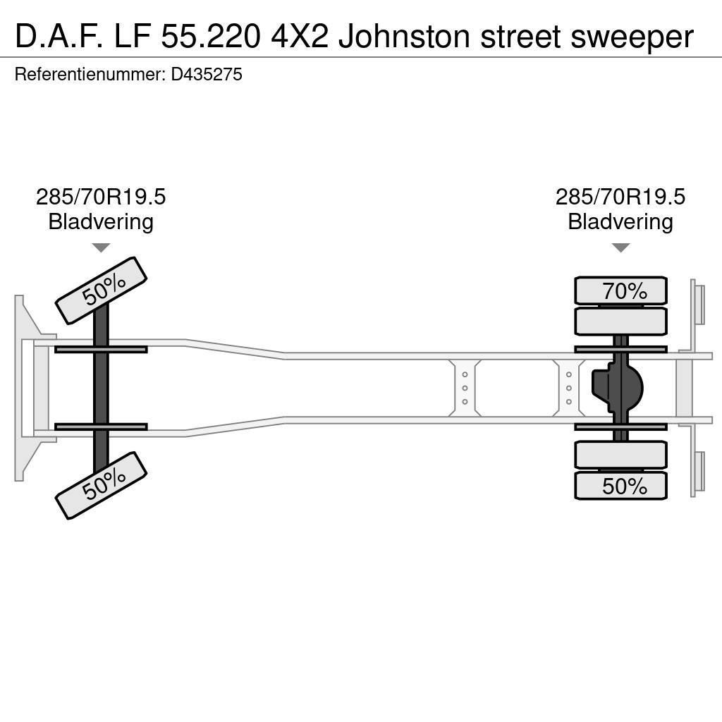 DAF LF 55.220 4X2 Johnston street sweeper Damperli kamyonlar