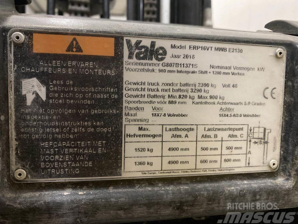Yale ERP16VT Elektrikli forkliftler