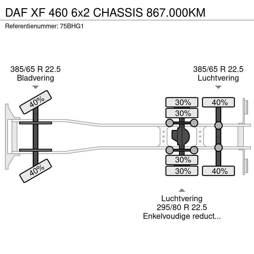 DAF XF 460 6x2 CHASSIS 867.000KM Çekiciler