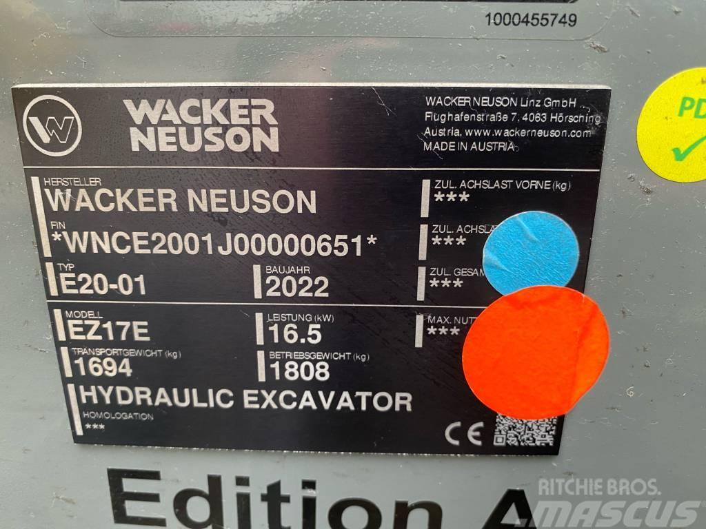 Wacker Neuson EZ17e Paletli ekskavatörler