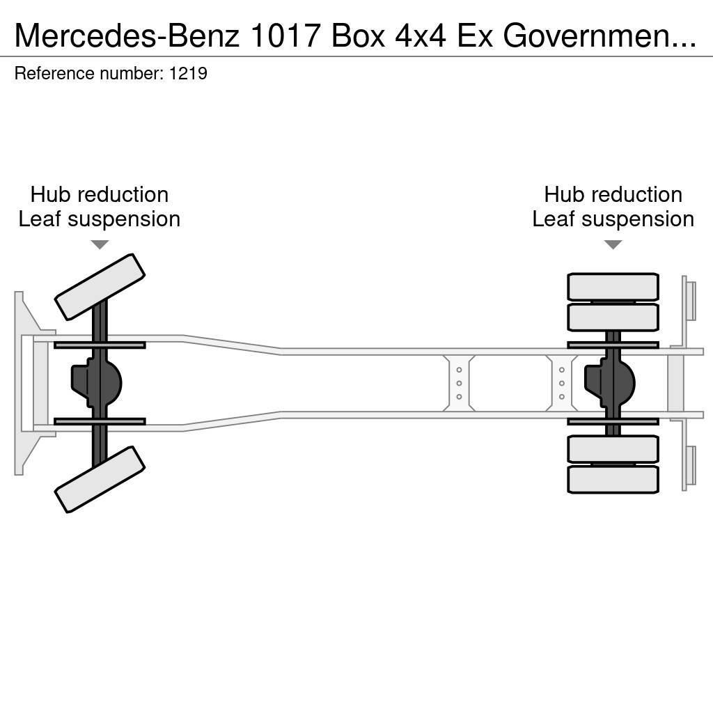 Mercedes-Benz 1017 Box 4x4 Ex Government only 40.000km Like New Flatbed kamyonlar