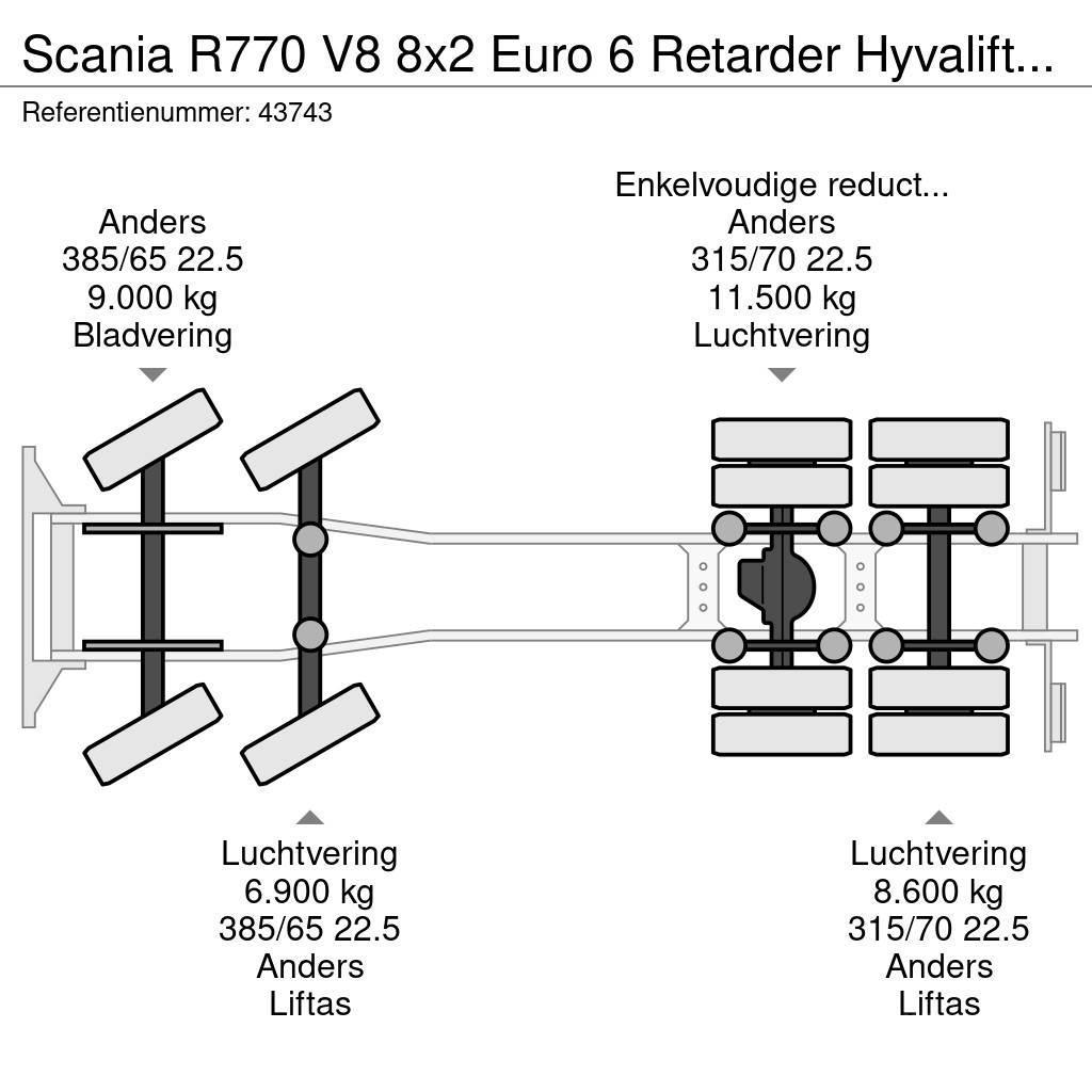Scania R770 V8 8x2 Euro 6 Retarder Hyvalift 26 Ton NEW AN Vinçli kamyonlar