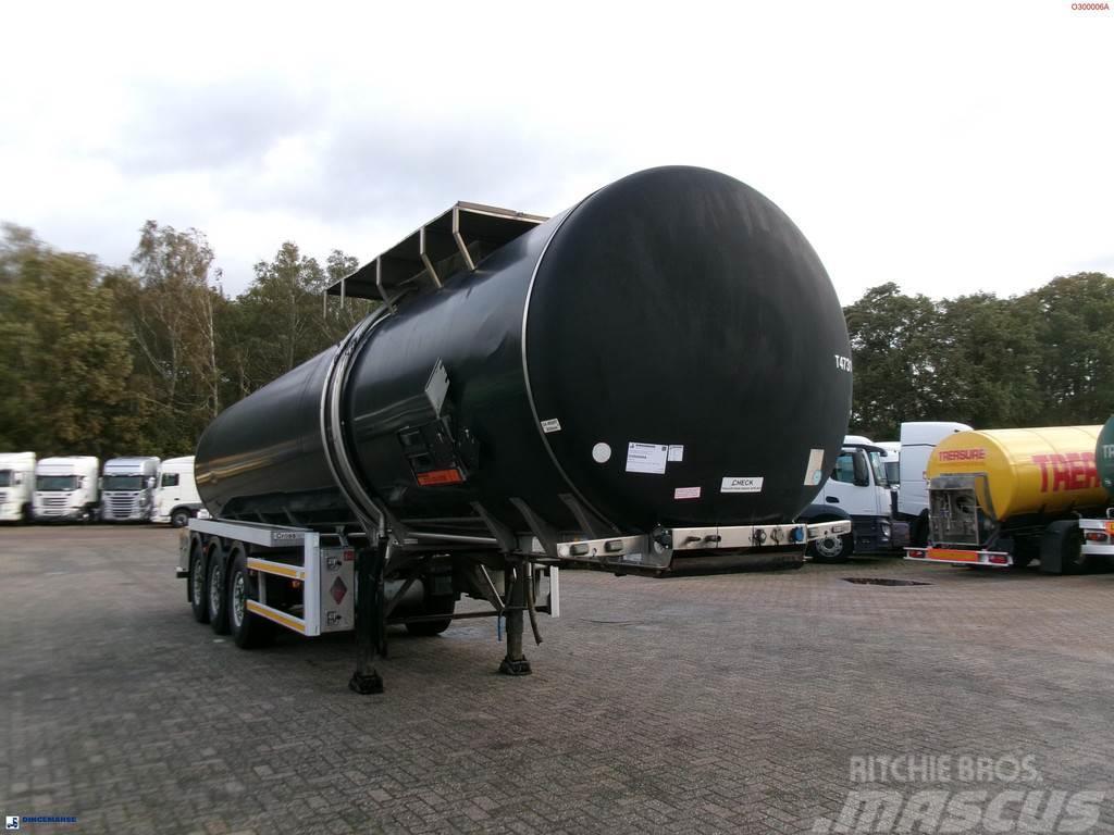 Crossland Bitumen tank inox 33 m3 / 1 comp + ADR L4BN Tanker yari çekiciler
