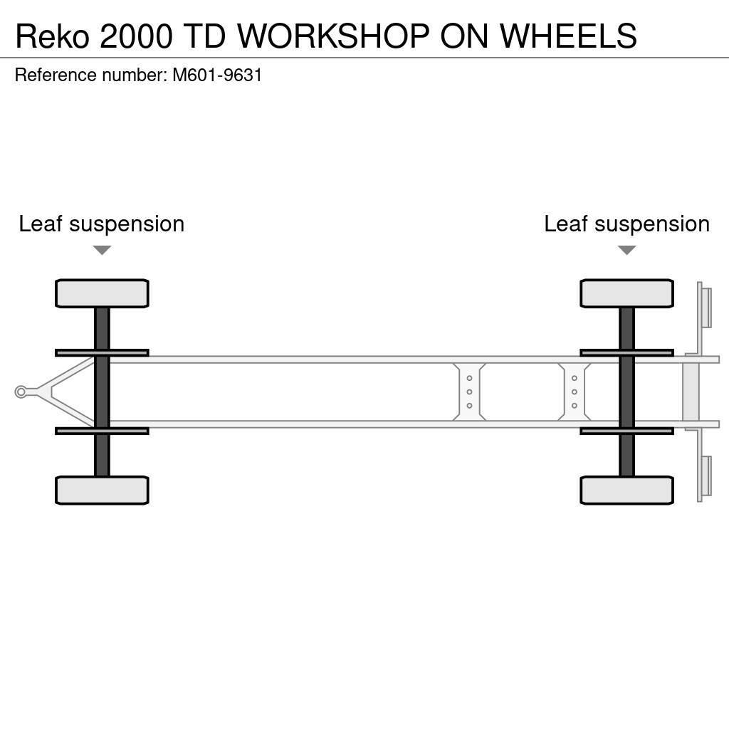 Reko 2000 TD WORKSHOP ON WHEELS Flatbed römorklar