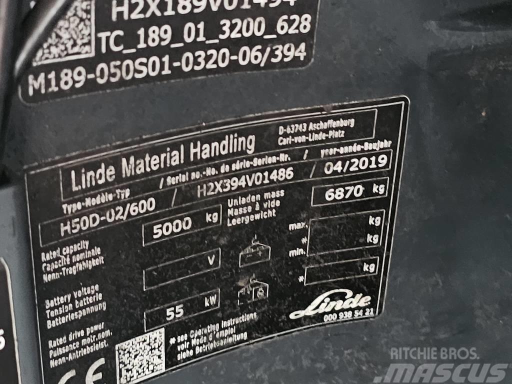 Linde H50D-02/600 Dizel forkliftler