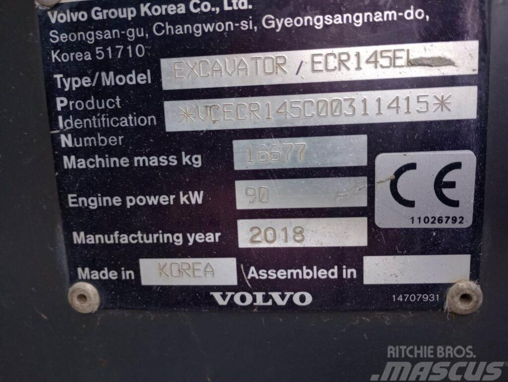 Volvo ECR145EL Paletli ekskavatörler