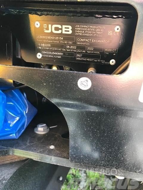 JCB 8029CTS Mini ekskavatörler, 7 tona dek