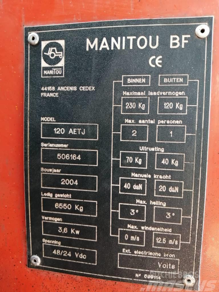 Manitou 120 AETJ3D Körüklü personel platformları