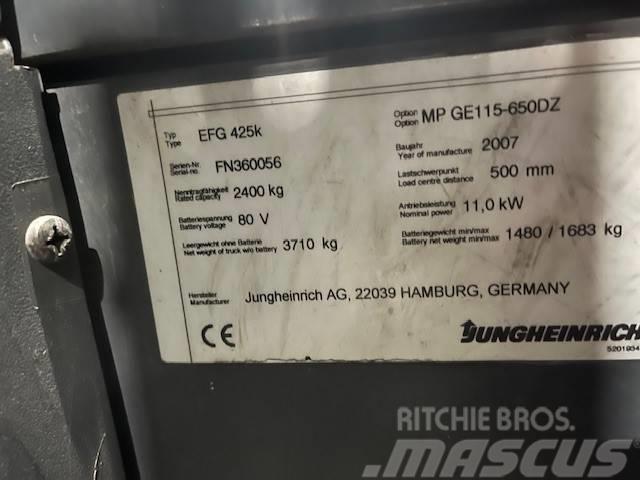 Jungheinrich EFG 425 K Elektrikli forkliftler