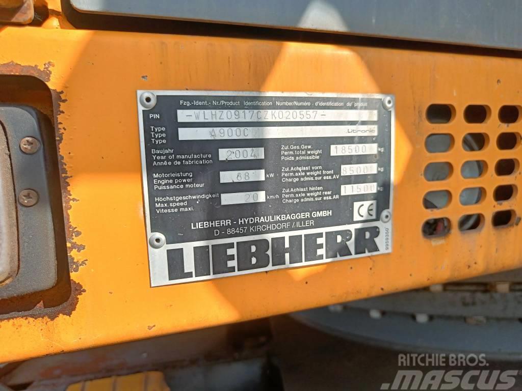 Liebherr A 900 C Litronic Lastik tekerli ekskavatörler