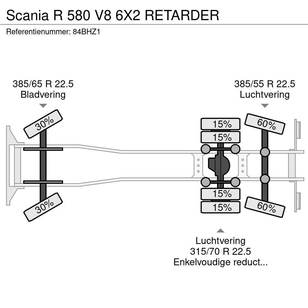 Scania R 580 V8 6X2 RETARDER Çekiciler