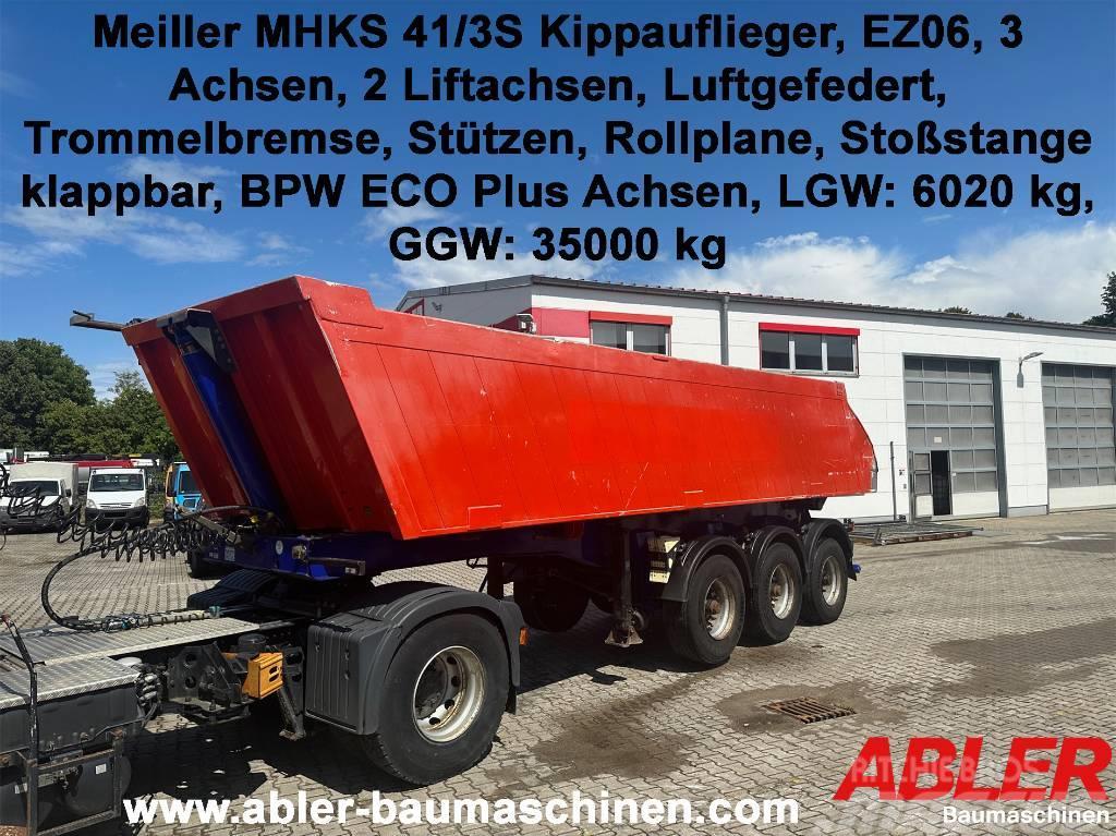 Meiller MHKS 41/3S 3-Achser BPW ECO PLUS 2 Liftachsen Hidroliftli yari çekiciler